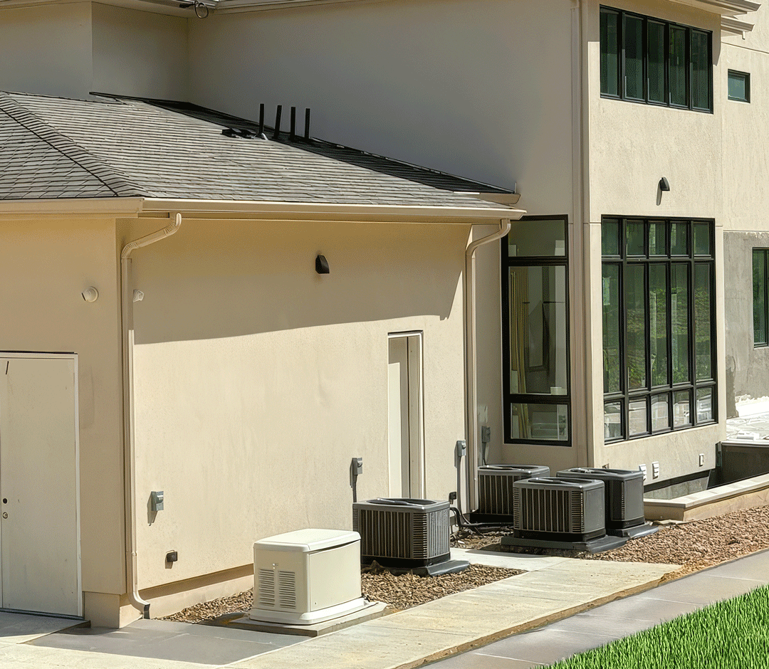 Maison avec générateur de secours