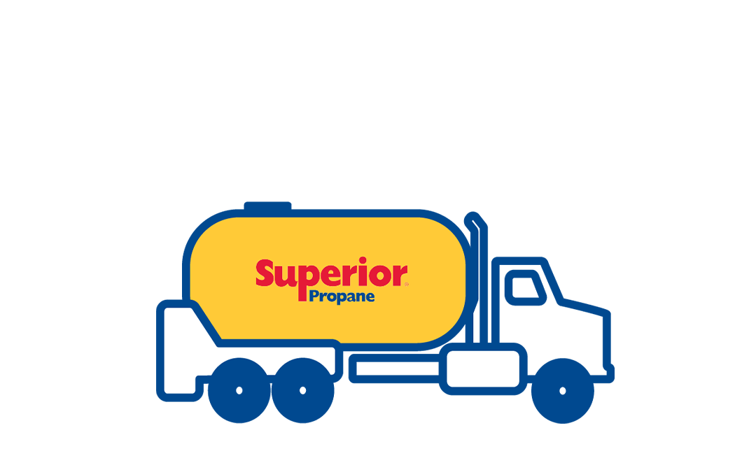 Camion de propane commercial