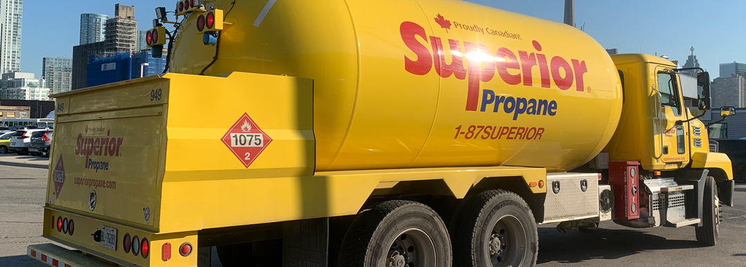 camion de livraison de propane 